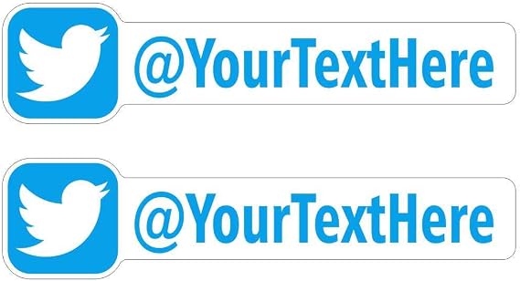 Custom Twitter Stickers 2 Pack
