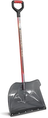 Suncast SCP3500 20-Inch Snow ShovelPusher Combo Powerblade with Shatter Resistant Polycarbonate Blade with D-Grip Handle And Wear Strip