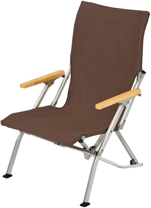 Snow Peak Chair for Camping, Patio, Outdoor Events & Relaxation, Brown | Comfortable, Easy to pack and carry, Durable and Versatile