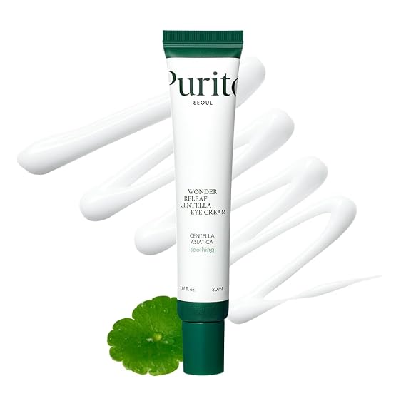 PURITO Centella Eye Cream, for Sensitive Skin, 1.01 fl.oz | Soothing, Facial Eye Cream for face, Dark Circles, Wrinkles, Puffiness, K-Beauty, Vegan & Cruelty-Free