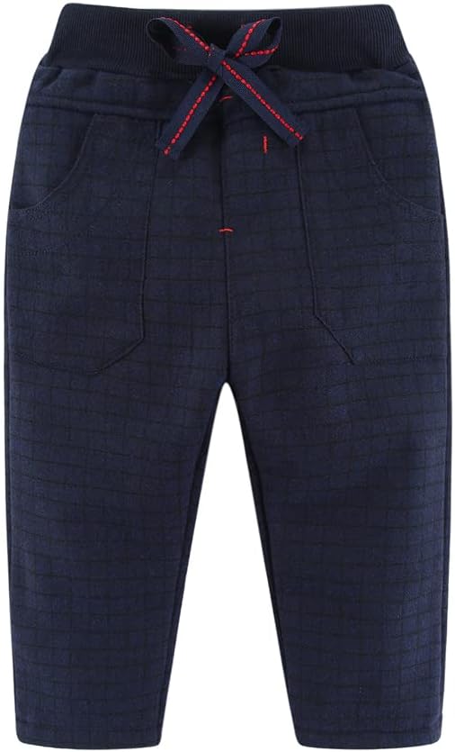 Mud Kingdom Little Boys Winter Pants Fleece Lined Elastic Waist