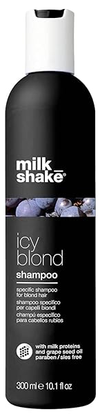 milk_shake Icy Blond Shampoo | Mutes Yellow Tones in Blond Hair