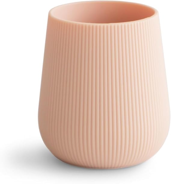 mushie Silicone Baby Starter Training Cup | 6 Months+ (Blush)