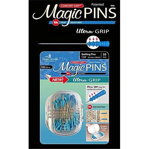 Taylor Seville Magic Pin Ultra Grip Quilting Fine 50pc