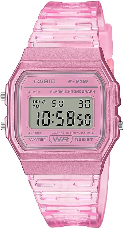 Casio F91W Series | Digital Watch | Water Resistant | LED Light | 1/100 SEC Stopwatch | Regular Time Keeping (HR, Min, SEC, PM, Date, Day) | Daily Alarm | Lightweight | 7 Year Battery