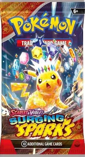 Pokemon TCG Surging Spark Single Booster Pack Pack Art May Vary