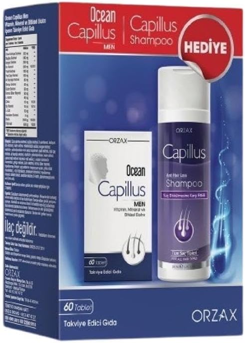 Ocean Capillus Men 60 Tablets + Capillus Shampoo 200 ml Gift