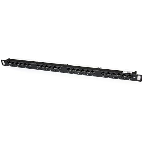 StarTech 24-Port 0.5U Cat5e Patch Panel, 110 Punch Down (PANELHU24)