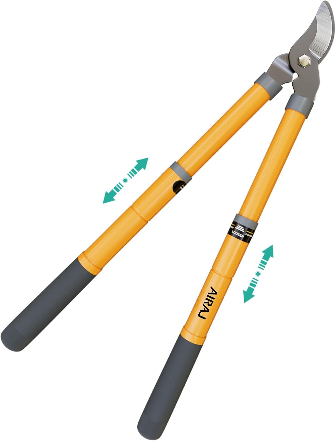 AIRAJ Telescopic Lopper 42-61cm, Loppers for Gardening with 3.5cm Cutting Capacity,Tree Loppers Heavy Duty,Bypass Garden Lopper for Pruning Dry and Wet Branches