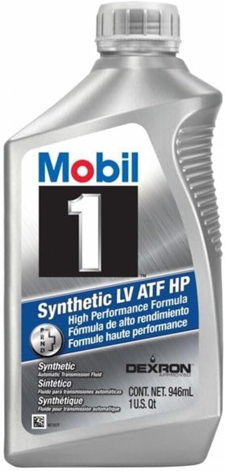 Mobil 1 Transmission Fluid, ATF, Synthetic, 1 qt, Each