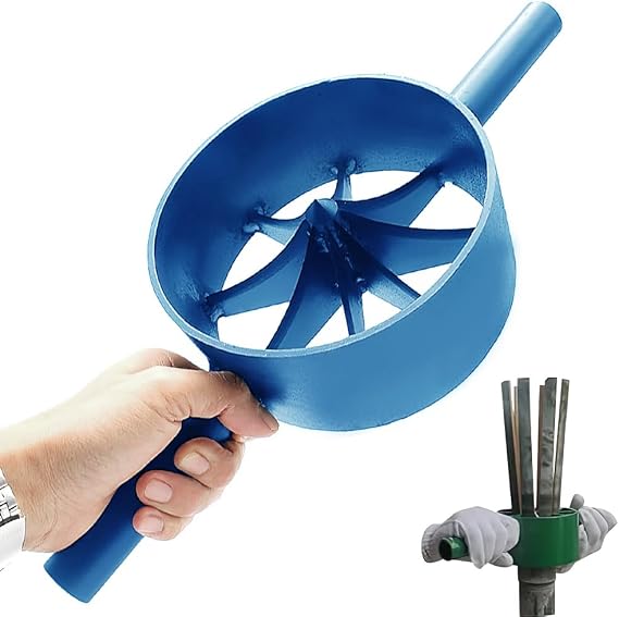 Lowhigh Bamboo Splitter 6in Manual Dividing Tool (2-16 Cut) Steel Bamboo Splitting Tool Easy to Use (8 Cut)