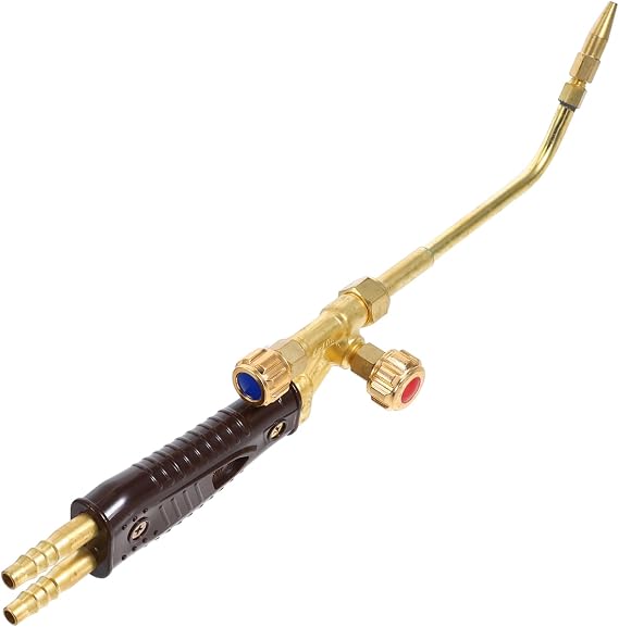 POPETPOP Adjustable Flame Propane Torch Head for Soldering and Brazing Self-igniting Swirl Flame Design High-temperature Welding Tool for Hvac Maintenance and Plumbing