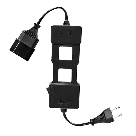 AIOMEST AC Line Splitter for Clamp Meter Multimeter, Measures up to 15A Current Draw, 10x Measurement, Designed for North American Outlets, AI-7400A