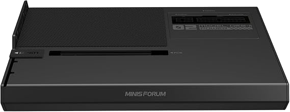 MINISFORUM DEG2 USB4 V2 (TBT5 compatible) & OCuLink eGPU Dock, 80Gbps Dual-Link External GPU Enclosure with M.2 NVMe Slot, Supports Universal ATX/SFX Power Supplies
