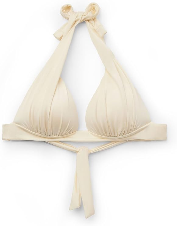 CALZEDONIA Shiny Satin Graduated Padding Triangle Swimsuit Top