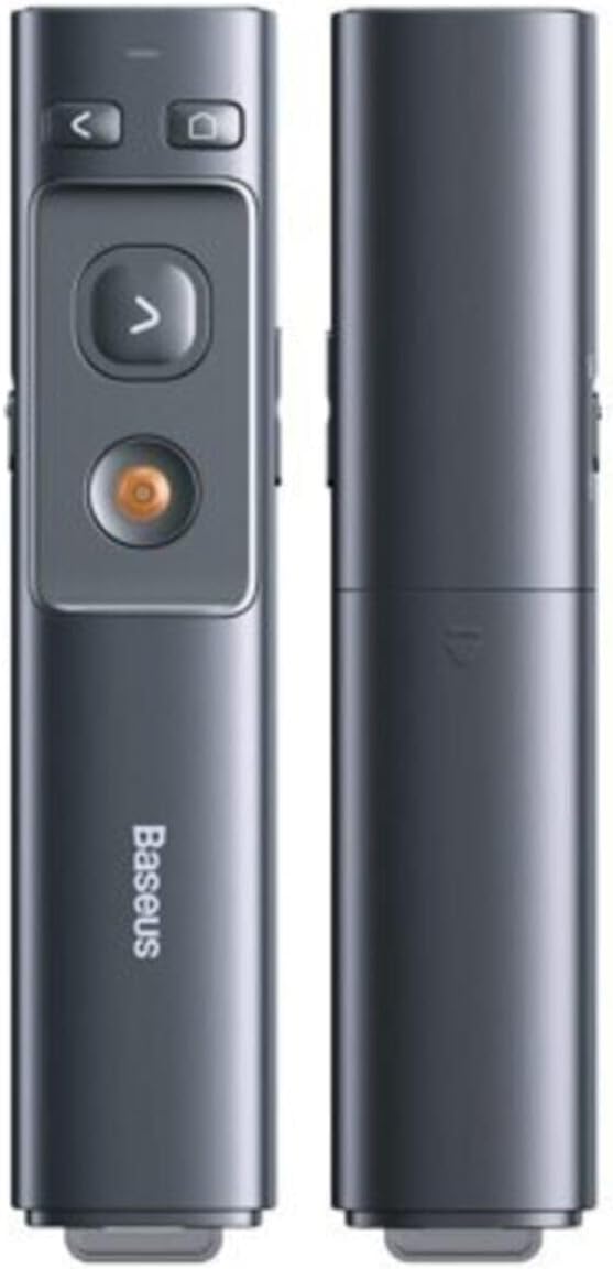 Baseus Orange Dot Kablosuz Sunum Kalemi (Lazer), Gri