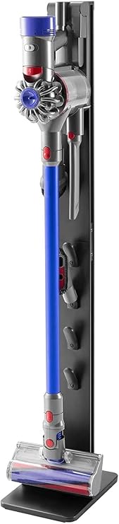 Mount Plus MP-HAB2 Premier Aluminum Storage Stand Dock Dockings Station Made for Dyson V15 V12 V11 V10 V8 V7 V6 Cordless Stick Vacuum Cleaner, Stable Metal Storage Bracket Organizer Rack