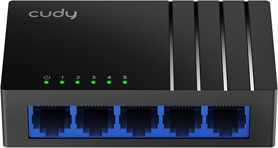 Cudy 5 Port Gigabit Compact Unmanaged Ethernet Switch, GS105D