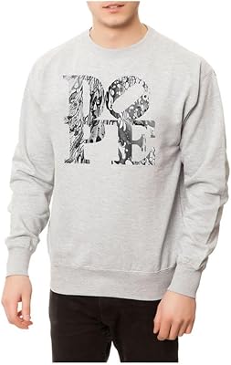 DOPE Mens The Foiled Sweatshirt, Grey, X-Large