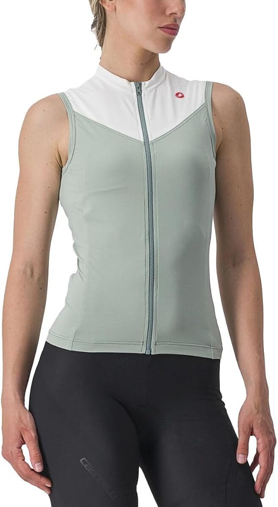 CASTELLI, Solaris Sleeveless Jersey - Women's, Defender Green/Ivory, S