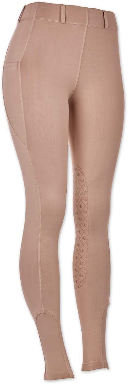 Ovation Ladies AeroWick Silicone Knee Patch Black Tights