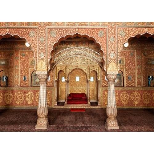 Indian Royal Palace Backdrop 10x8ft India Theme Birthday Wedding Party Decoration Photoshoot Props