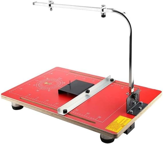Foam Cutting Machine, Hot Wire Foam Factory Crafters Wire Foam Cutter Board Wax Wire Foam Styrofoam Cutter Working Stand Table Tool Styrofoam Cutter, 38x58cm