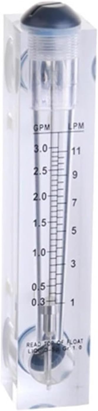 LZM-15T 0.2-2LPM 0.2-3 1/2" BSP Male/1/4 BSP Female Liquid Flowmeter Water Flow Meter Panel Rotameter with Control Valve(16-160LPH)