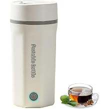 Electric Kettle, Small, Portable, 16.9 fl oz 500 ml, Portable Water Kettle, Water Boiler, Low Power Consumption, 300 W, Rapid Boiling, Auto Off After Boiling, Dry Boil Prevention, Vacuum Insulated