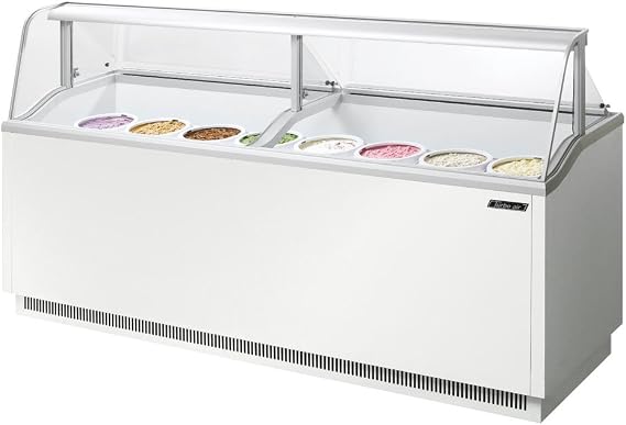 Turbo Tidc-91W Ice Cream Dipping Cabinet, Display Merchandiser, (16) 3 Gallon Ca