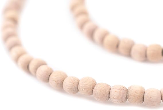 Unwaxed Round Rosewood Beads (5mm)