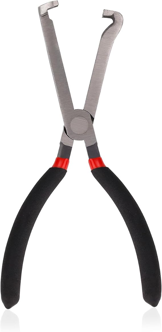 PEUTIER Electrical Disconnect Pliers, Automotive Electrical Connector Pliers Spark Plug Pliers Car Electrical Plug Pliers for Easily Disconnection the Locking-Push Tab Electrical Connector(Black)