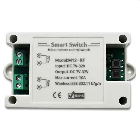eWelink app WiFi Wireless 12v Forward Reverse Remote Control Switch,DC 7-32v Smart Linear Actuator Controller,Compatible with Alexa