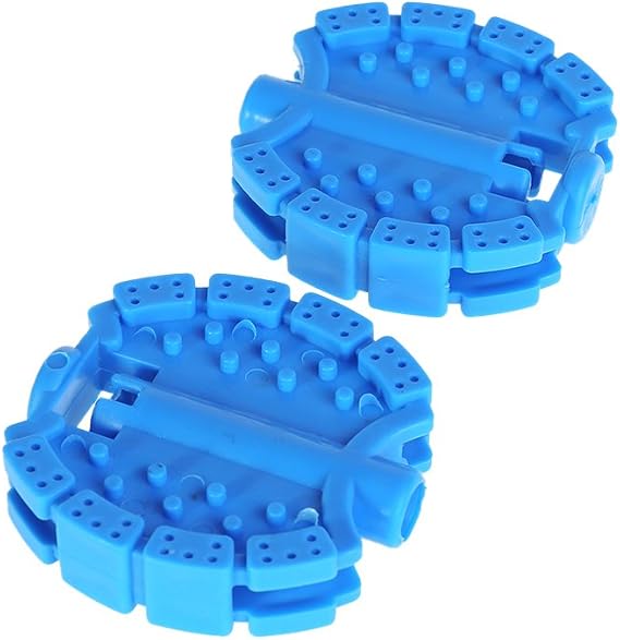 Children Bike Pedal, Plastic, Blue, 2.4x2.76 inches, Bicycle Tricycle Replacement Tool, Non Slip, Modern Style