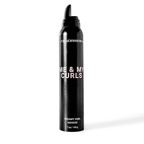 Beachwaver The Co. Me & My Curls Creamy Curl Mousse| Lightweight, Creamy Vegan Mousse For Curls, Coils, Waves - Defines Natural Texture and Enhances Shine | Bondi Beach Day
