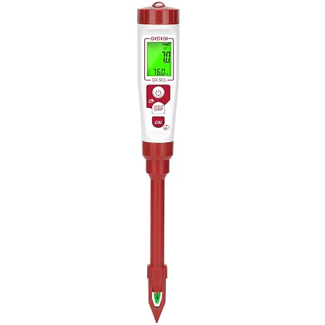Digital pH Meter with Calibration Kits for Soil Water Food