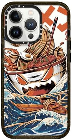 CASETiFY Impact Case for iPhone 13 Pro - Black Great Ramen - Clear Black