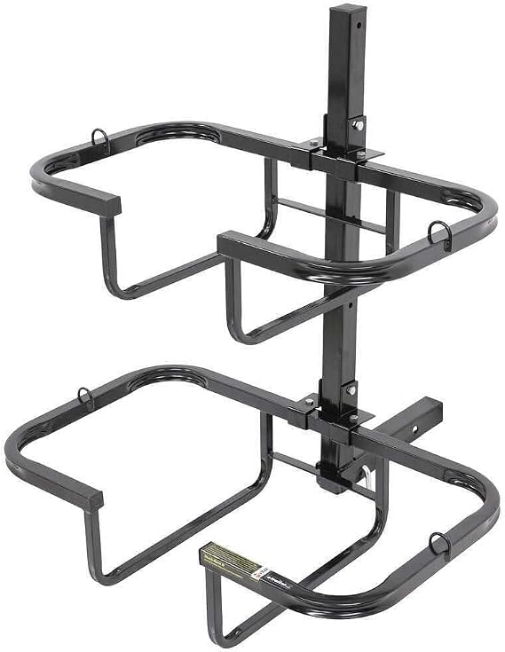 Viking Solutions Stack Rack II Hitch-Mounted Gear Rack - Rugged Foldable Easy to Use Two-Level Carrying System