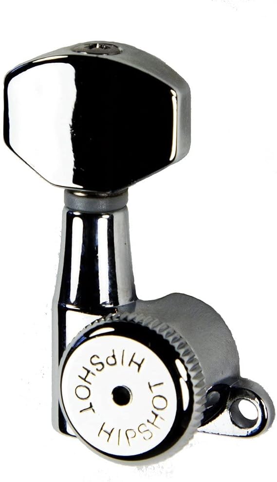 Hipshot Grip-Lock 6 inline Enclosed 21mm Post Locking Tuners - Chrome