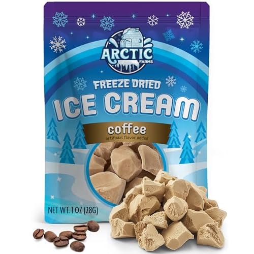 Arctic Farms Freeze Dried Ice Cream that Does Not Melt Coffee, 1 Ounce