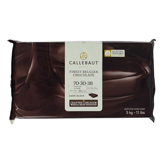 Callebaut Recipe No. 70-30 Finest Belgian Dark Chocolate 5kg Block