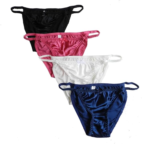 Sexy Women's 100% Silk Panties String Bikini