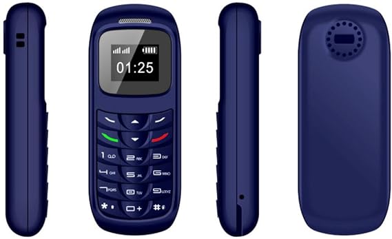 Smallest Mini Mobile Phone GSM Unlocked BM70 Bluetooth Dialer Phone (Blue)