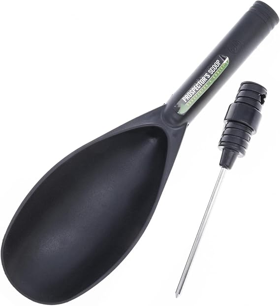 ASR Outdoor Metal Detector Plastic Sand Scoop with Steel Probe for Metal Detecting