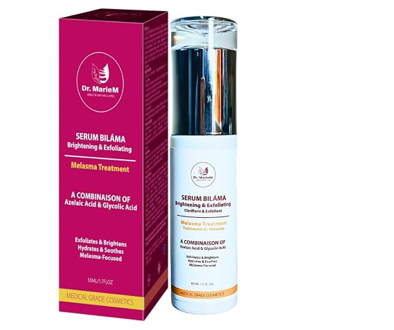 SERUM BILAMA Melasma Treatment Serum 50ml Glycolic Acid, Tranexamic Acid, Kojic Acid, Azelaic Acid & Vitamin C | Fades Dark Spots, Brightens Skin, Evens Tone, Hydrating Formula