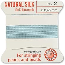 Griffin Silk Beading Cord Size 2 Light Blue Turquoise