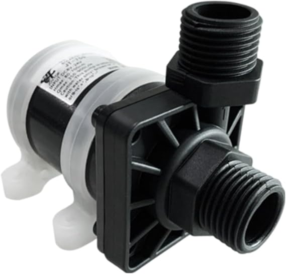 Brushless DC Water Pump 12V 24V Self-Priming Booster for Solar Shower Floor Heating Quiet Operation IP68 Rated Max Head 7M(7m)