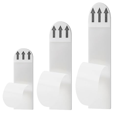 AITOLY Picture Hanging Strips, Heavy Duty Double Sided Wall Mount Adhesive Strips, Easy to Apply and Remove, Residue Free(S(1.77IN*0.58IN)-30pc)