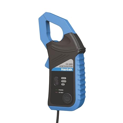 Hantek AC/DC Current Clamp for oscilloscope 5KHz Bandwidth 1mV/1A 800A with BNC Plug (CC-800)