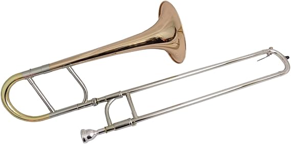 Standard Trombone EB Alto Trombone Gold Brass Bell Lacquer with Case and Mouthpiece Brass Musical Instruments Valve Trombone
